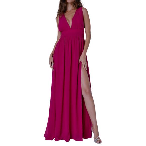 Lulus Heavenly Hues Magenta Maxi Dress Size XS - Picture 6 of 9
